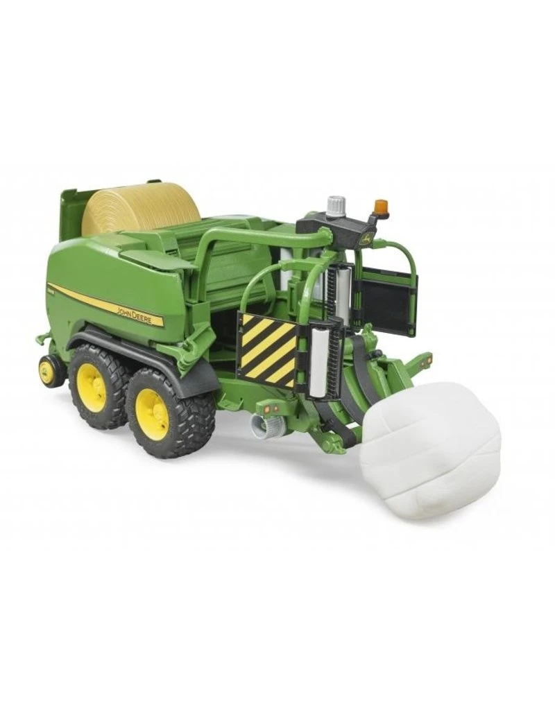 Bruder 2032 - John Deere Balengrijper/-wikkelaar C441R Met 1 Hooibaal 2 Bruder 2032 - John Deere Balengrijper/-wikkelaar C441R Met 1 Hooibaal - Afbeelding 2