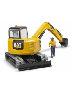 Bruder 2466 - Cat Minibagger Met Speelfiguur -Miniatuur Speelgoed Winkel bruder bruder 2466 cat minibagger met speelfiguur 3