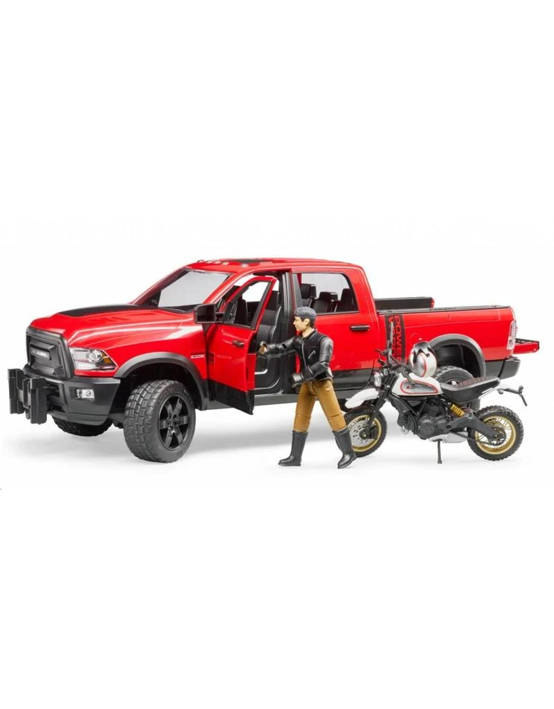 Bruder 2502 - RAM 25 Power Wagon Met Ducati Motor En Berijder 3 Bruder 2502 - RAM 25 Power Wagon Met Ducati Motor En Berijder - Afbeelding 3