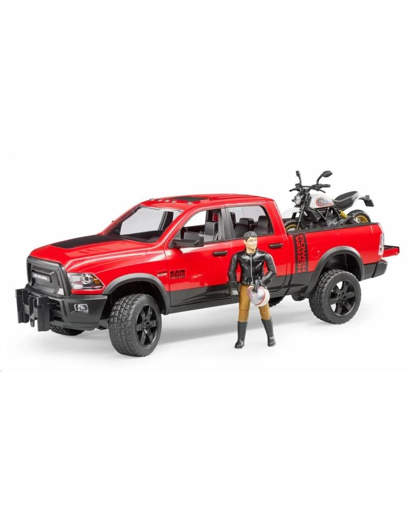 Bruder 2502 - RAM 25 Power Wagon Met Ducati Motor En Berijder 1 Bruder 2502 - RAM 25 Power Wagon Met Ducati Motor En Berijder