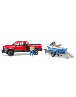 Bruder 2503 - RAM 25 Power Wagon Met Aanhanger En Waterscooter 10 Bruder 2503 - RAM 25 Power Wagon Met Aanhanger En Waterscooter -Miniatuur Speelgoed Winkel bruder bruder 2503 ram 25 power wagon met aanhange 4