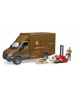 Miniatuur Speelgoed Winkel 12 Bruder 2538 - MB Sprinter Met Chauffeur En Accessoires
