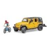 Bruder 2543 - Jeep Wrangler Rubicon Unlimited Met Mountainbike En Speelfiguur
