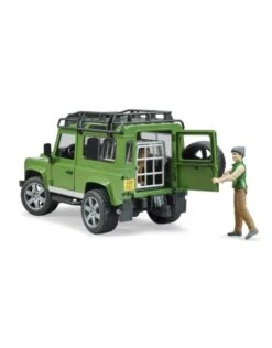 Bruder 2587 - Land Rover Defender Station Wagon Met Boswachter En Hond -Miniatuur Speelgoed Winkel bruder bruder 2587 land rover defender station wag 3