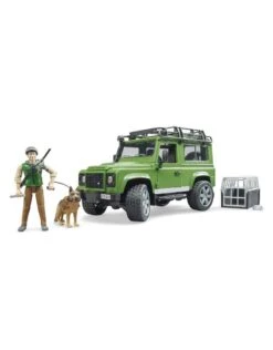 Bruder 2587 - Land Rover Defender Station Wagon Met Boswachter En Hond -Miniatuur Speelgoed Winkel bruder bruder 2587 land rover defender station wag 5