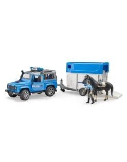 Bruder 2588 - Politieset Land Rover + Paardentrailer -Miniatuur Speelgoed Winkel bruder bruder 2588 politieset land rover paardentr 3