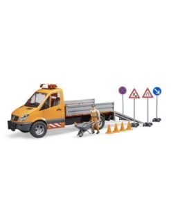 Nieuwkomers -Miniatuur Speelgoed Winkel bruder bruder 2677 mb sprinter wegwerk en accessoi 1