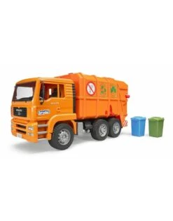 Bruder 2760 - MAN Vuilniswagen (oranje) 5 Bruder 2760 - MAN Vuilniswagen (oranje) -Miniatuur Speelgoed Winkel bruder bruder 2760 man vuilniswagen oranje 2