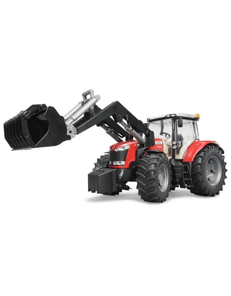 Bruder 3047 - Massey Ferguson 7600 Met Voorlader 1 Bruder 3047 - Massey Ferguson 7600 Met Voorlader