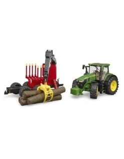 Bruder 3154 - John Deere 7R 350 Met Bomentrailer En 4 Boomstammen 7 Bruder 3154 - John Deere 7R 350 Met Bomentrailer En 4 Boomstammen -Miniatuur Speelgoed Winkel bruder bruder 3154 john deere 7r 350 met bomentrai 3