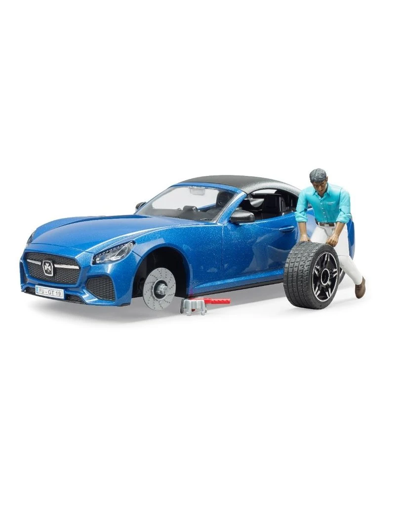 Bruder 3481 - Roadster Met Speelfiguur 5 Bruder 3481 - Roadster Met Speelfiguur - Afbeelding 5