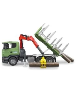 Bruder 3524 - Scania Houttransporter Met Kraan En 3 Boomstammen -Miniatuur Speelgoed Winkel bruder bruder 3524 scania houttransporter met kraa 2