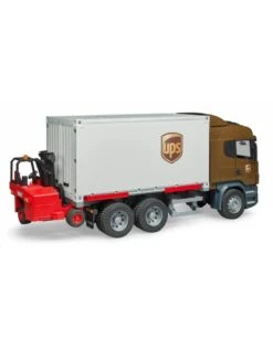 Bruder 3581 - Scania R-vrachtwagen UPS Met Heftruck -Miniatuur Speelgoed Winkel bruder bruder 3581 scania r vrachtwagen ups met he 5