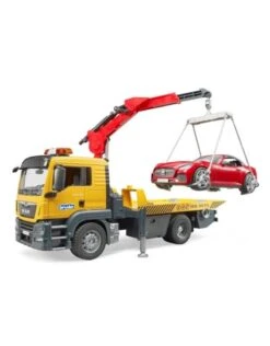 Bruder 3750 - MAN TGS Afsleepwagen Met Light & Sound Module En Roadster -Miniatuur Speelgoed Winkel bruder bruder 3750 man tgs afsleepwagen met light 2
