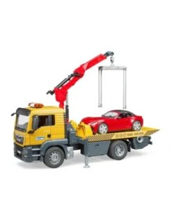 Bruder 3750 - MAN TGS Afsleepwagen Met Light & Sound Module En Roadster -Miniatuur Speelgoed Winkel bruder bruder 3750 man tgs afsleepwagen met light 3