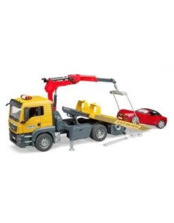 Bruder 3750 - MAN TGS Afsleepwagen Met Light & Sound Module En Roadster -Miniatuur Speelgoed Winkel bruder bruder 3750 man tgs afsleepwagen met light 4