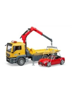 Bruder 3750 - MAN TGS Afsleepwagen Met Light & Sound Module En Roadster -Miniatuur Speelgoed Winkel bruder bruder 3750 man tgs afsleepwagen met light 5