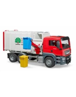 Bruder 3761 - MAN TGS Vuilniswagen (zij Lader) Incl. 2 Kliko's -Miniatuur Speelgoed Winkel bruder bruder 3761 man tgs vuilniswagen zij lader 3