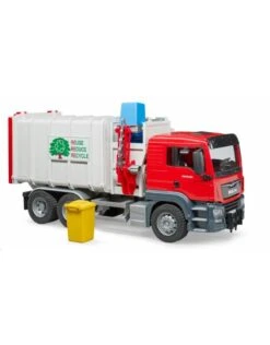 Bruder 3761 - MAN TGS Vuilniswagen (zij Lader) Incl. 2 Kliko's -Miniatuur Speelgoed Winkel bruder bruder 3761 man tgs vuilniswagen zij lader 4