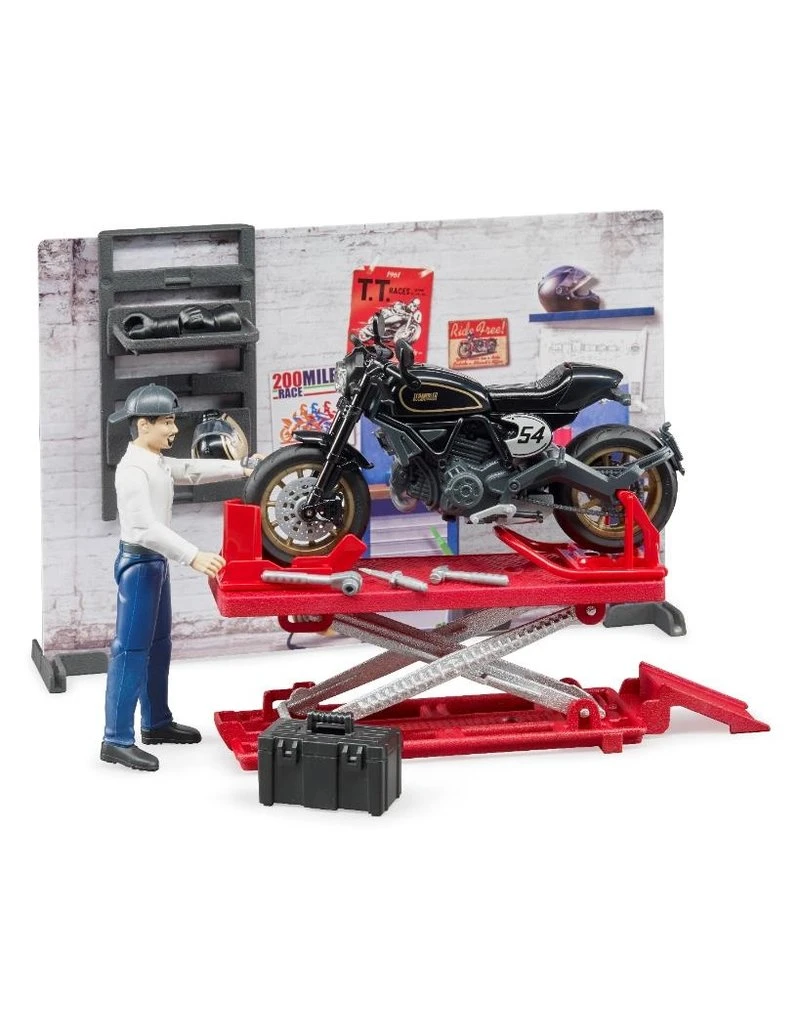 Bruder 62101 - Werkplaats Voor Motoren 1 Bruder 62101 - Werkplaats Voor Motoren