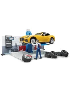 Bruder 62110 - Autowerkplaats -Miniatuur Speelgoed Winkel bruder bruder 62110 autowerkplaats 2