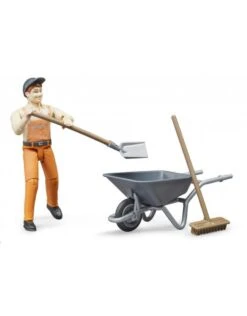 Bruder 62130 - Figurenset Weg-/ Gemeentewerker Met Accessoires -Miniatuur Speelgoed Winkel bruder bruder 62130 figurenset weg gemeentewerker 3