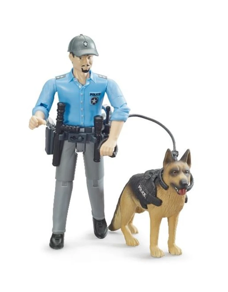 Bruder 62150 - Politie Speelfiguur Met Hond 2 Bruder 62150 - Politie Speelfiguur Met Hond - Afbeelding 2