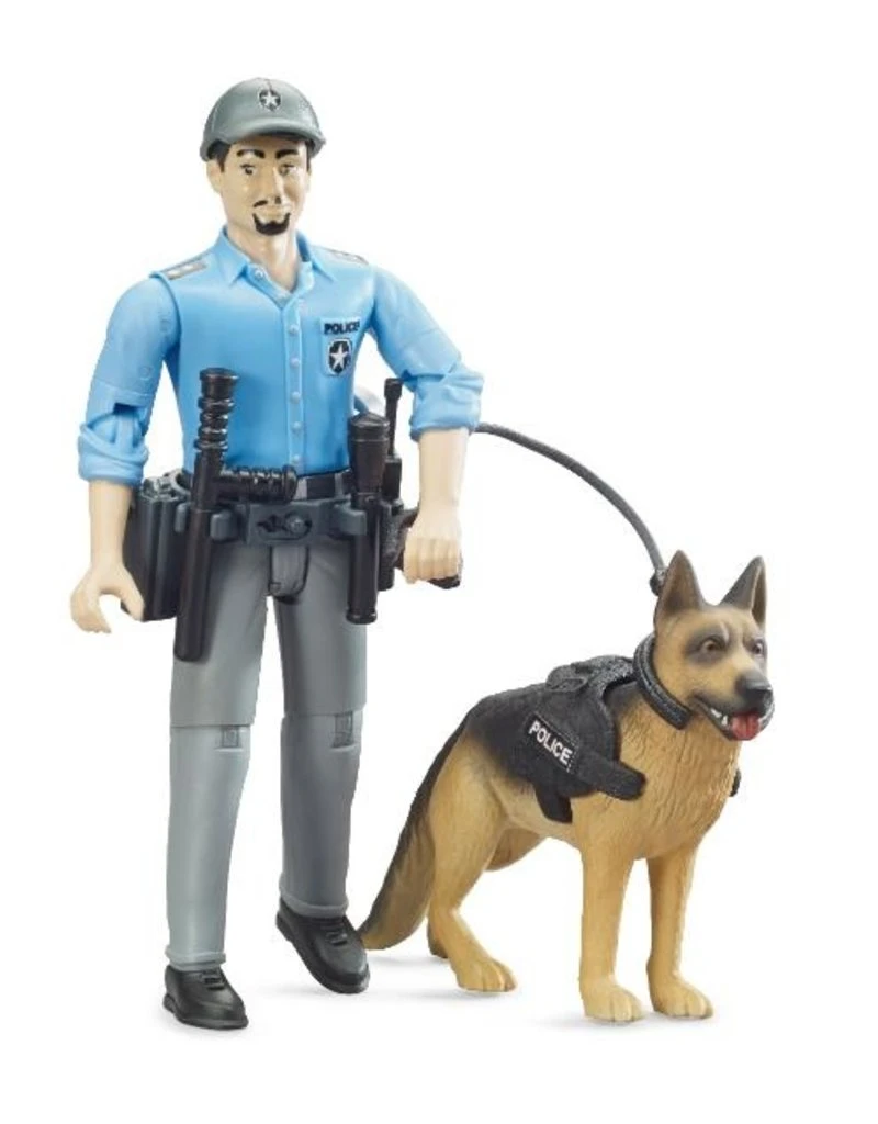 Bruder 62150 - Politie Speelfiguur Met Hond 1 Bruder 62150 - Politie Speelfiguur Met Hond