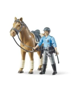 Bruder 62507 - Politie Speelfiguur Met Paard -Miniatuur Speelgoed Winkel bruder bruder 62507 politie speelfiguur met paard 2