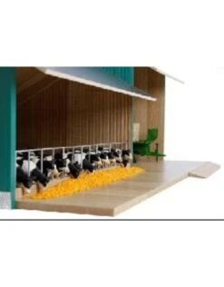 Kids Globe 610200 - Stal Met Loods (1:32 / Siku) -Miniatuur Speelgoed Winkel kids globe kids globe 610200 stal met loods 132 si 3