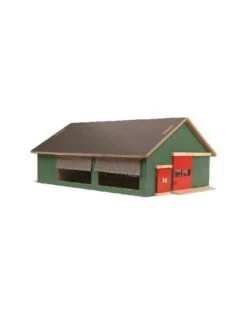 Kids Globe 610250 - Stal Met Windbreekgaas (1:32 / Siku) -Miniatuur Speelgoed Winkel kids globe kids globe 610250 stal met windbreekgaa 2