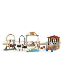 Schleich Horses 72149 - Horse Club Behendigheid Bij De Stal -Miniatuur Speelgoed Winkel schleich schleich horses 72149 horse club behendig 2