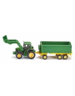 Siku 1843 - John Deere Met Frontlader En Aanhanger 1:87