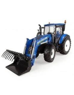 Universal Hobbies 4958 - New Holland T5.120 Traktor Met Frontlader 1:32
