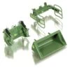 Wiking 77383 - Frontladerset A Kleur Groen : Bak, Balen- & Bomenklem 1:32