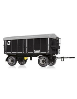 Wiking 77867 - Kröger Twee-assige Driezijdige Kipwagen HKD 302 - Zwart 1:32
